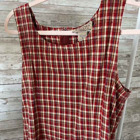 VINTAGE Abercrombie & Fitch Plaid Shift Dress - Picture 5 of 5